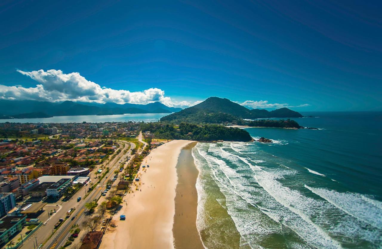 Lindo Apartamento Praia Grande Tenório pé na areia com ar Ubatuba Esterno foto