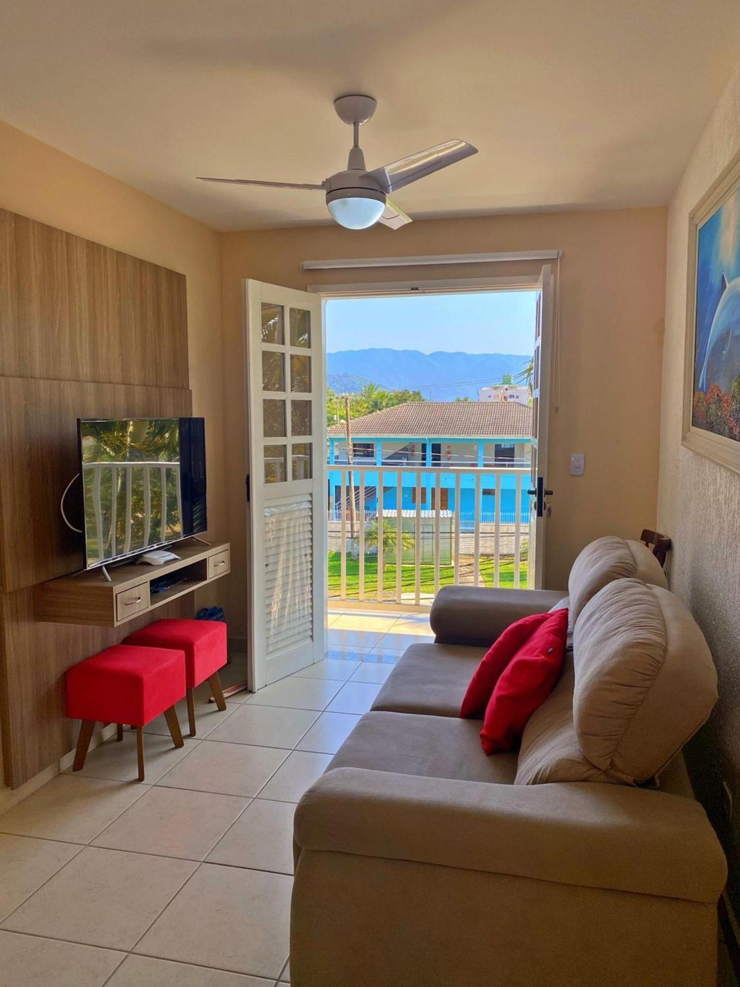Lindo Apartamento Praia Grande Tenório pé na areia com ar Ubatuba Esterno foto